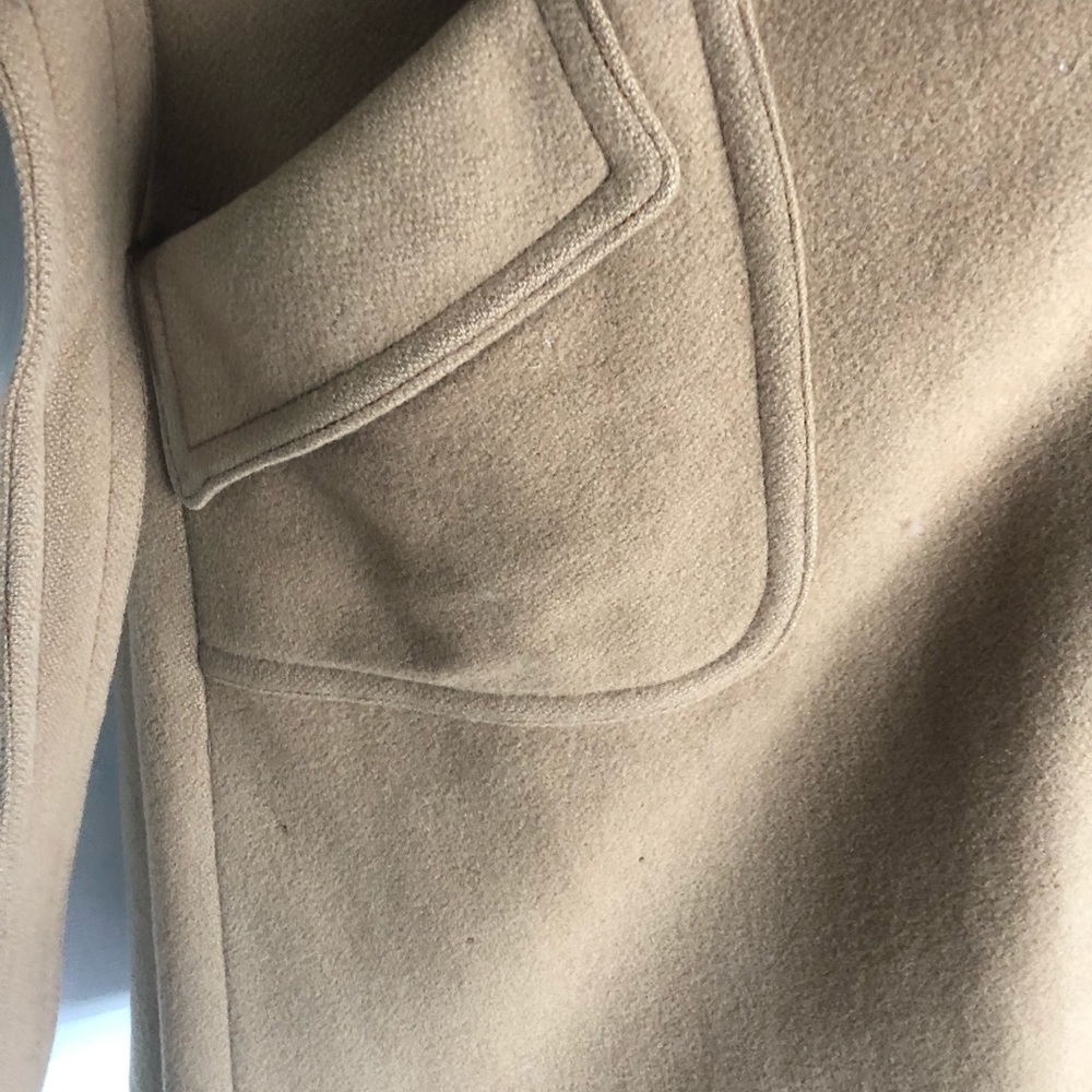 Vintage camel-colored heavy wool coat - Picture 5 of 8